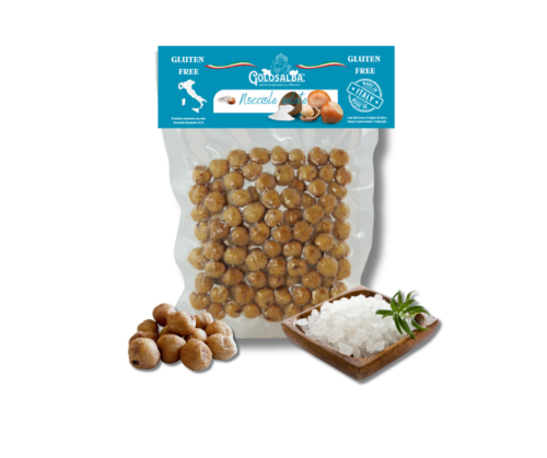 Nocciole Piemonte I.G.P. - Tostate e salate in formato sottovuoto da 200gr